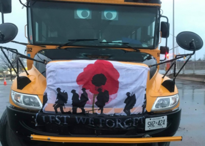 Lest We Forget at Roxborough Bus